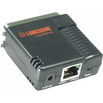 Longshine LCS-PS110-A print server 10/100 Mbps 1x porta parallela