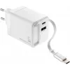 TROIKA POWER PULL 35 Caricabatterie da auto 35W USB-C PD e USB-A QC 3.0 bianco (CHA35/WH)