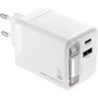 TROIKA POWER PULL 35 Caricabatterie da auto 35W USB-C PD e USB-A QC 3.0 bianco (CHA35/WH)