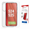 E.V.I. DISPLEX Real Glass MM + Case Samsung Galaxy S24/S25