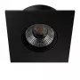 SYNERGY21 Faretto LED da incasso a soffitto Helios nero quadrato bianco caldo