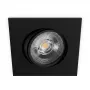 SYNERGY21 Faretto LED da incasso a soffitto Helios nero - quadrato + orientabile - bianco caldo