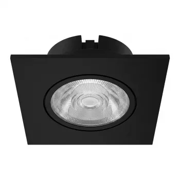 SYNERGY21 LED faretto da incasso a soffitto Helios nero - quadrato + orientabile - bianco neutro 4000K 5W 400lm