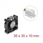 Ventola assiale Delock 12 V DC, 35 x 35 x 10 mm nero