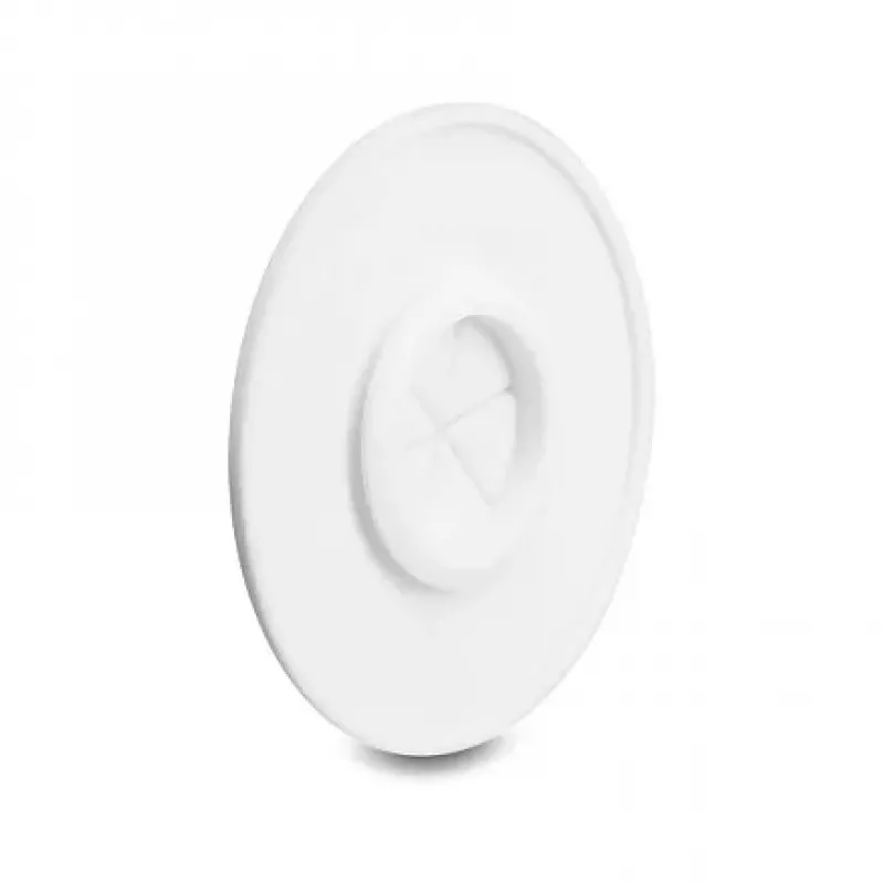Delock passacavo in silicone rotondo Ø 65 mm per montaggio a parete / tavolo bianco