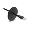 Passacavo in silicone Delock rotondo Ø 65 mm per montaggio a parete / da tavolo bianco / nero