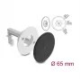 Passacavo in silicone Delock rotondo Ø 65 mm per montaggio a parete / da tavolo bianco / nero