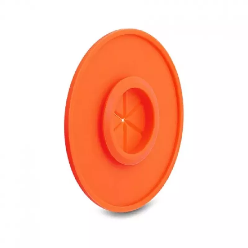 Passacavo in silicone Delock rotondo Ø 65 mm per montaggio a parete / da tavolo bianco / arancione