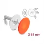 Passacavo in silicone Delock rotondo Ø 65 mm per montaggio a parete / da tavolo bianco / arancione