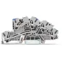 WAGO 2003-7646 morsetto passante a 3 conduttori, 2,5 mm², 800 V, grigio, montaggio su guida DIN
