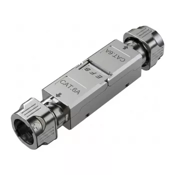 EFB modulo accoppiatore Keystone schermato slimline Cat.6A/Cat.7/Cat.7A RJ45 femmina-femmina