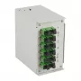 EFB scatola per guida DIN OS2 G652D 12xSC/APC pigtail sfalsati 6x accoppiatori SC/APC duplex