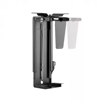 LogiLink EO0030 supporto PC girevole sotto la scrivania con sgancio rapido, nero, max. 10 kg