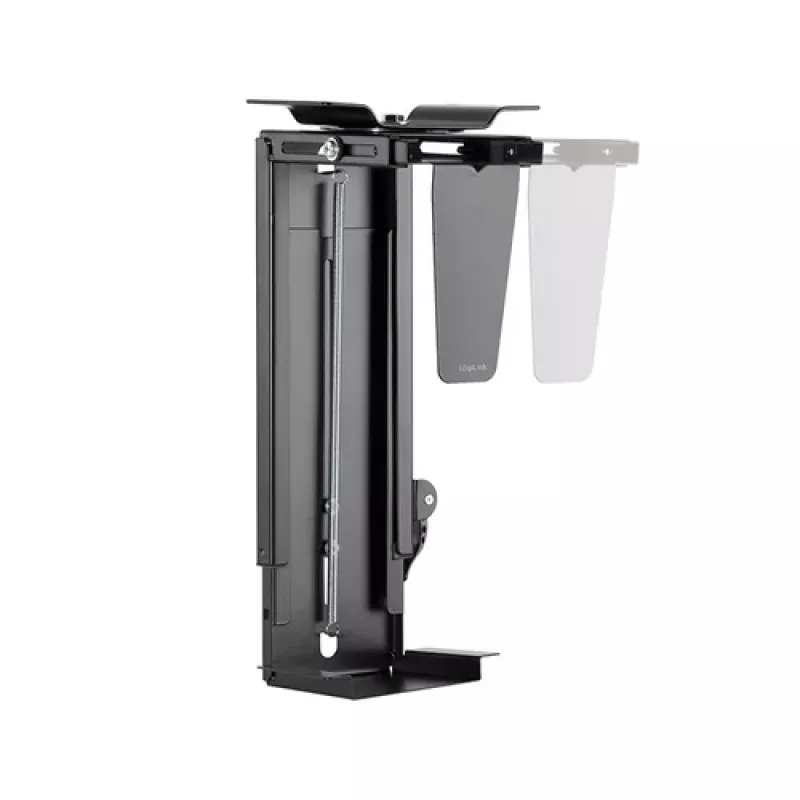 LogiLink EO0030 supporto PC girevole sotto la scrivania con sgancio rapido, nero, max 10 kg