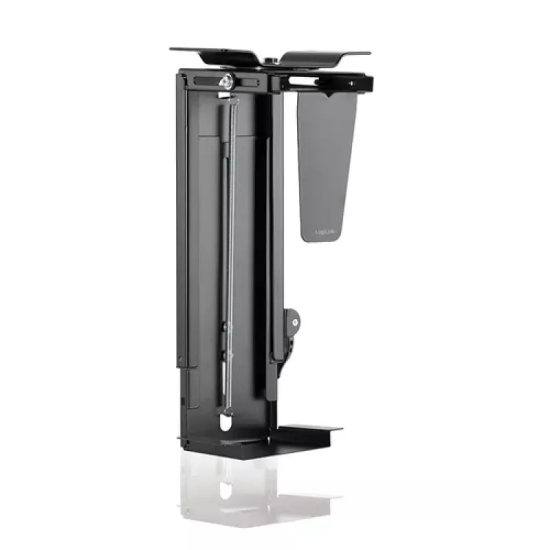 LogiLink EO0030 supporto PC girevole sotto la scrivania con sgancio rapido, nero, max 10 kg