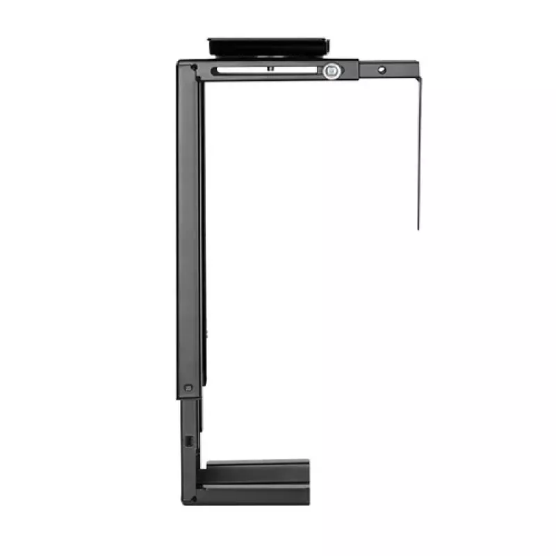 LogiLink EO0030 supporto PC girevole sotto la scrivania con sgancio rapido, nero, max 10 kg