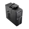 LogiLink EO0030 supporto PC girevole sotto la scrivania con sgancio rapido, nero, max 10 kg