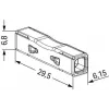 Connettore passante WAGO per 2773-2401, push-in, max. 4 mm², 2 conduttori