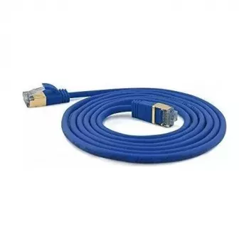 WANTEC cavo patch extra thin CAT7 SSTP - 10 m - Cat7 - S/FTP (S-STP) - RJ-45 - RJ-45 - blu