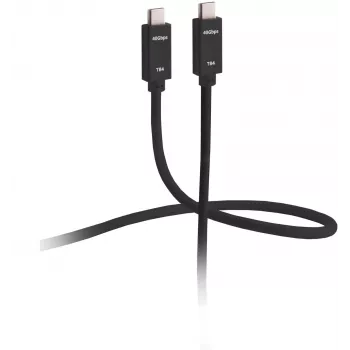 ShiverPeaks Flexline FL31-77155 Cavo Thunderbolt 4 - connettore USB-C su connettore USB-C - 1,5 m - nero - contatti dorati - 40 Gbit/s