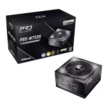 Alimentatore ASRock PRO-M750G 750W 80 PLUS Gold completamente modulare ATX
