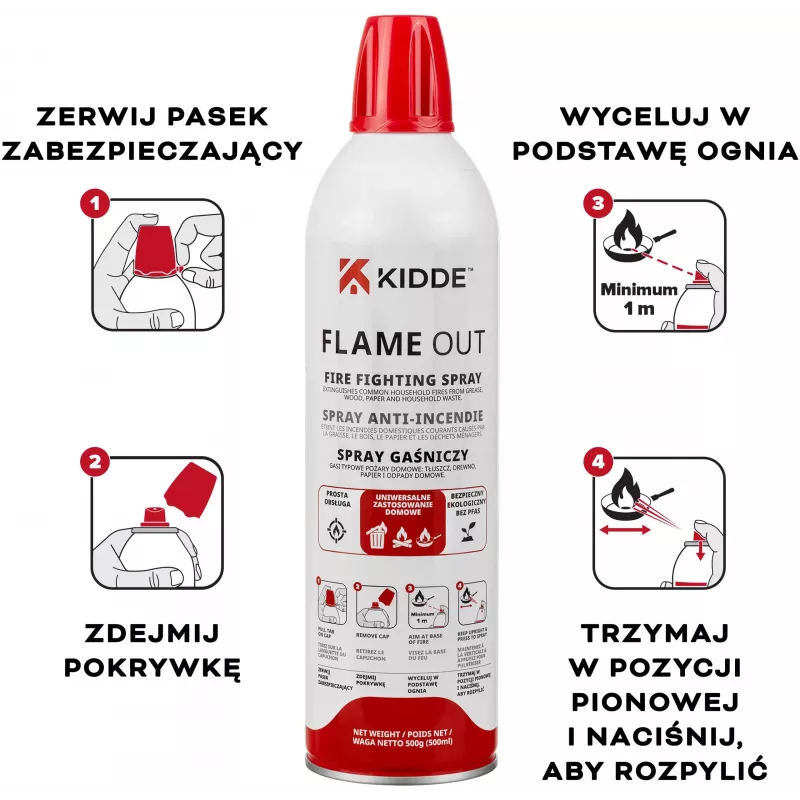Kidde KFS-500 Flame Out spray antincendio 500 ml