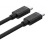 UNITEK cavo USB-C a USB-C 3m - nero - USB 3.2 Gen 2 10Gbps 100W PD