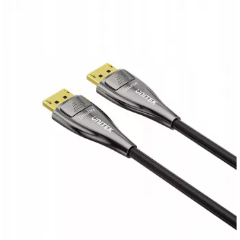 UNITEK Cavo DisplayPort 2.1 in fibra ottica 8K 10m nero
