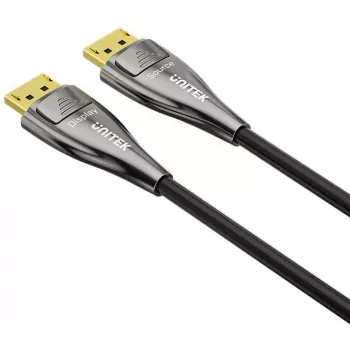 UNITEK Cavo DisplayPort 2.1 ottico attivo 30m 8K 60Hz nero
