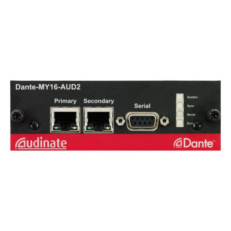Yamaha Dante-MY16-AUD2 - scheda interfaccia Dante 16 canali digitali In/Out, 2x RJ-45, 24-bit