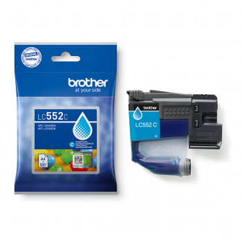 Brother LC-552C cartuccia inchiostro ciano (resa standard, 500 pagine)