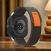 Tech-Protect cinturino in nylon per Samsung Galaxy Watch Ultra (47mm) - nero/arancione