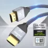 Wozinsky cavo USB-C a USB-A 1 m argento nylon intrecciato