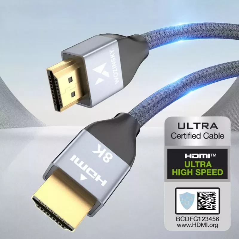 Wozinsky cavo USB-C a USB-A 1 m argento nylon intrecciato
