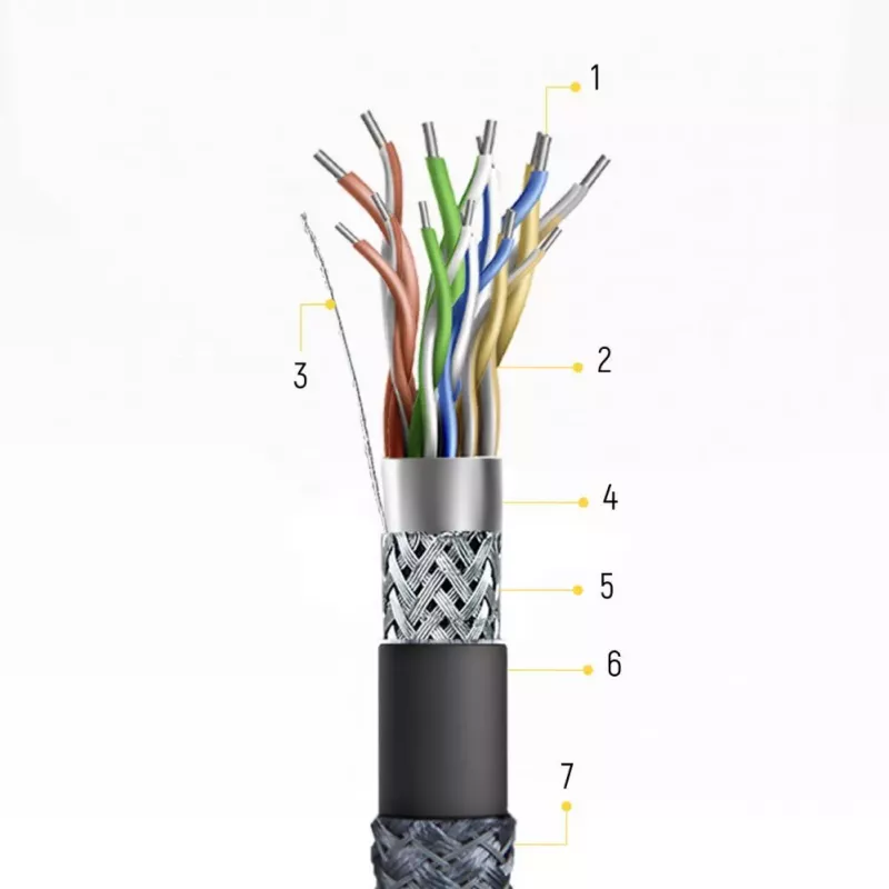 Wozinsky cavo USB-C a USB-A 1 m argento nylon intrecciato