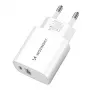 Wozinsky WGWCW alimentatore 20W USB-A USB-C - bianco