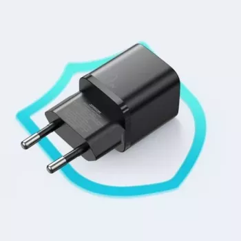 JOYROOM caricabatterie da parete rapido USB-C 20W Power Delivery Quick Charge 3.0 AFC nero (L-P202)
