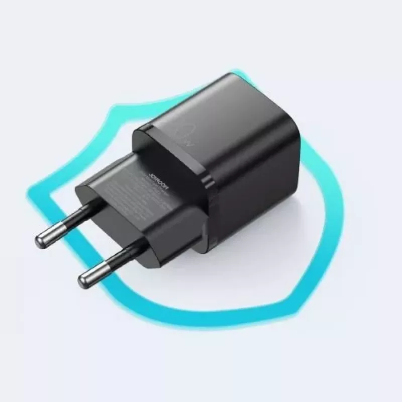 JOYROOM caricabatterie da parete rapido USB-C 20W Power Delivery Quick Charge 3.0 AFC nero (L-P202)