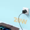 JOYROOM caricabatterie da parete rapido USB-C 20W Power Delivery Quick Charge 3.0 AFC nero (L-P202)