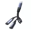 Joyroom SY-C03 adattatore DAC USB-C a 2x USB-C 2in1 - nero