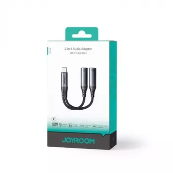 Joyroom SY-C03 adattatore DAC USB-C a 2x USB-C 2in1 - nero