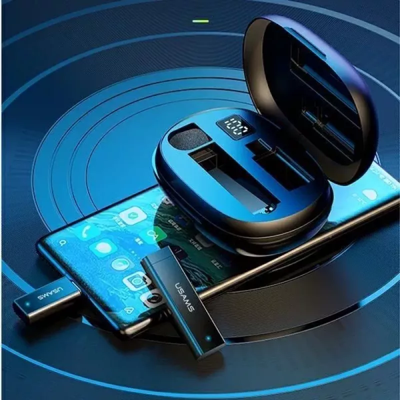 USAMS microfono lavalier wireless ENC 2.4G Lightning ZB244MKF01