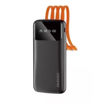 DUDAO K6Pro Powerbank 10000mAh 10W 4 Cavo Bianco