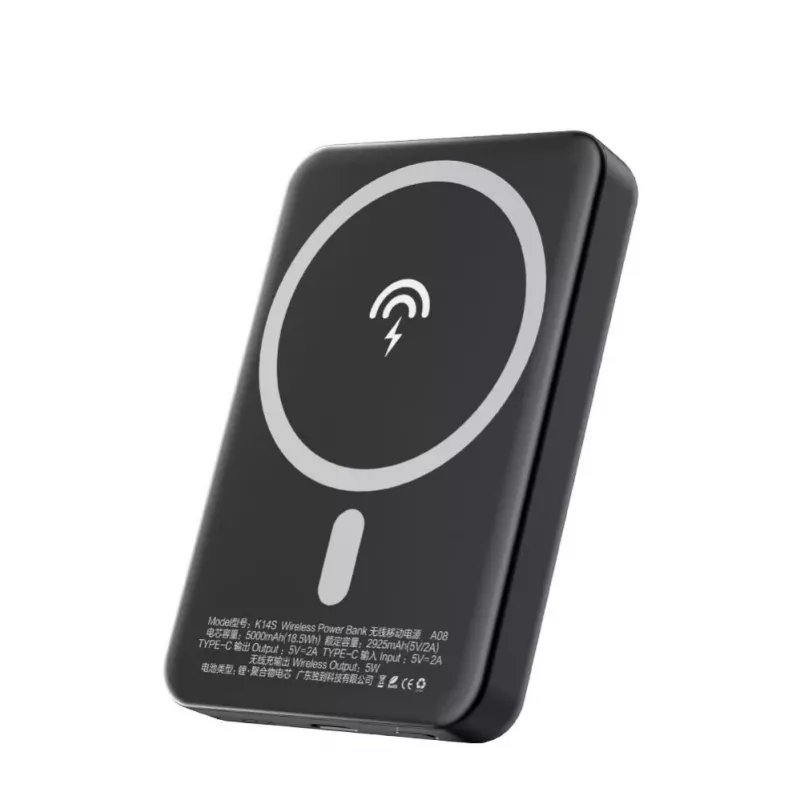 Dudao K14S Power Bank wireless 5000mAh 10W Nero