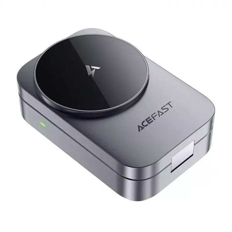 ACEFAST E22 stazione di ricarica wireless 3 in 1 compatibile MagSafe - grigio