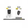 Dudao A26T GaN 25W caricabatterie USB-A, USB-C - nero