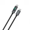 Dudao L7C cavo USB-C a USB-C 100W con indicatore LED 1m - nero