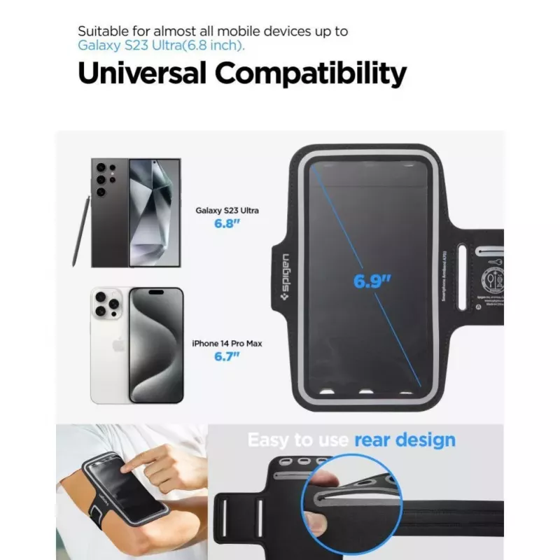 Spigen A703 Dynamic Shield fascia da braccio 6,9