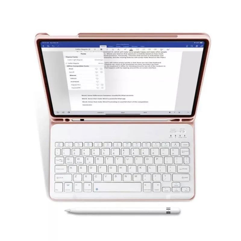 Tech-Protect SC Pen + Custodia con tastiera per iPad 10.9" (10a gen, 2022) / 11" (2025), rosa