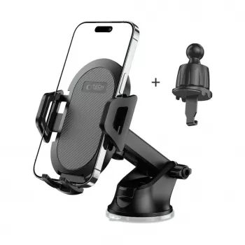 Tech-Protect V5 supporto universale per auto da cruscotto e bocchetta d'aria - nero